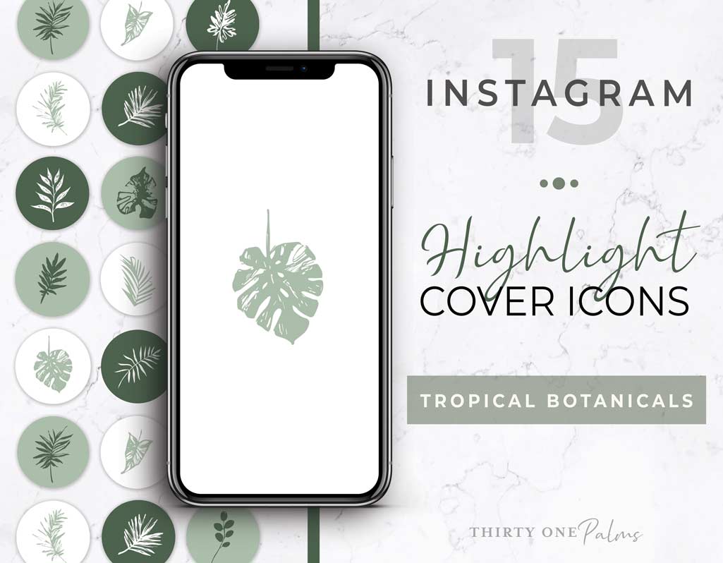 Instagram Story Highlight Icons – Tropical Vibes
