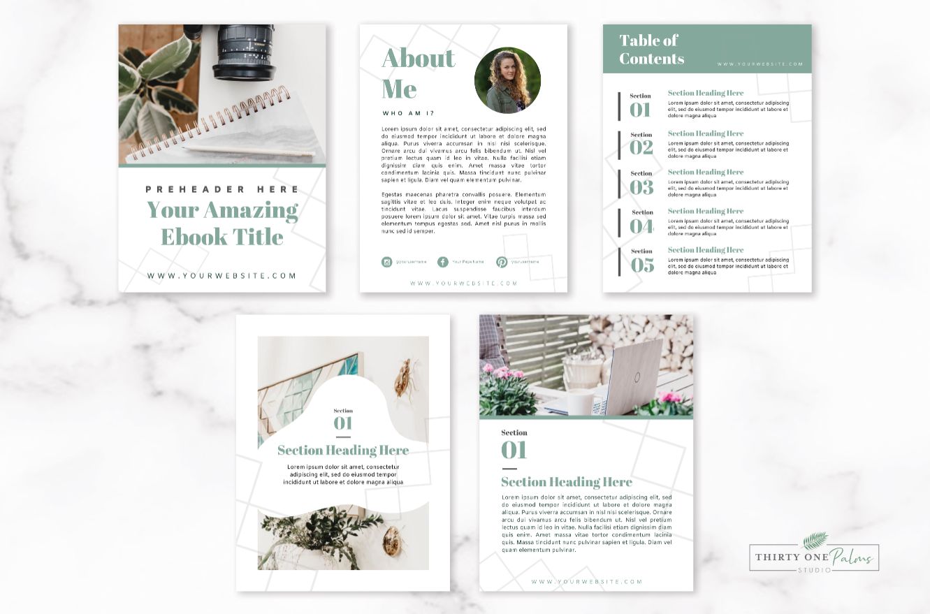 eBook Template for Canva – Sage