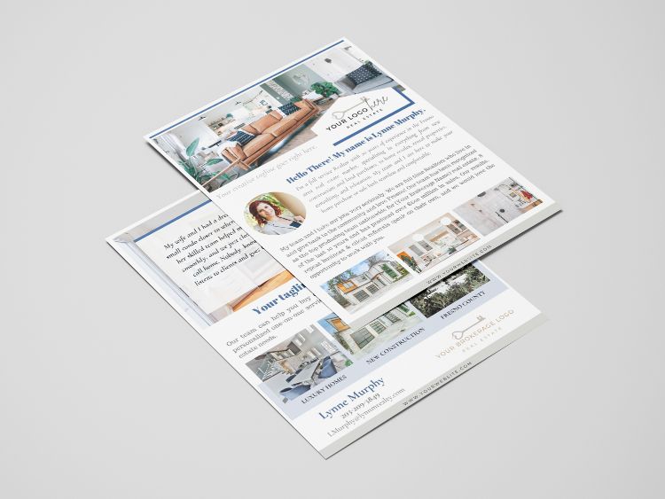 Agent Intro Real Estate Flyer Template for Canva