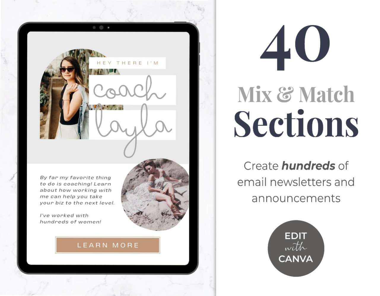 Email Marketing Campaign Template Kit – Desert Blue