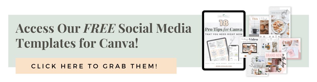 Free social media templates for Canva thirty one palms studio