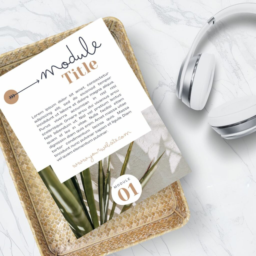 ebook template for Canva by thirty one palms studio