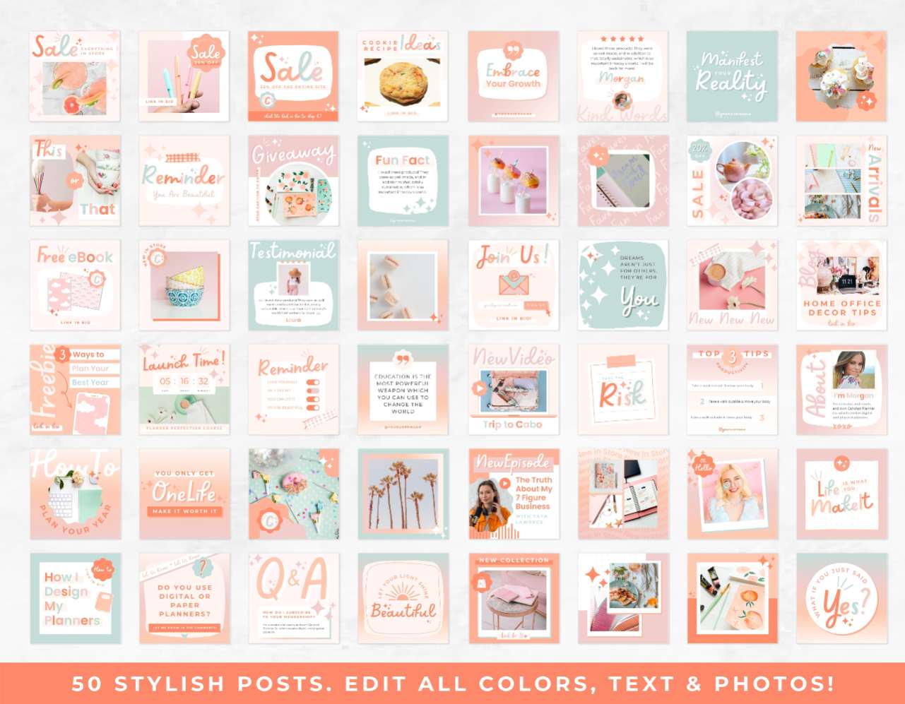 Instagram Post Templates for Canva – Candied