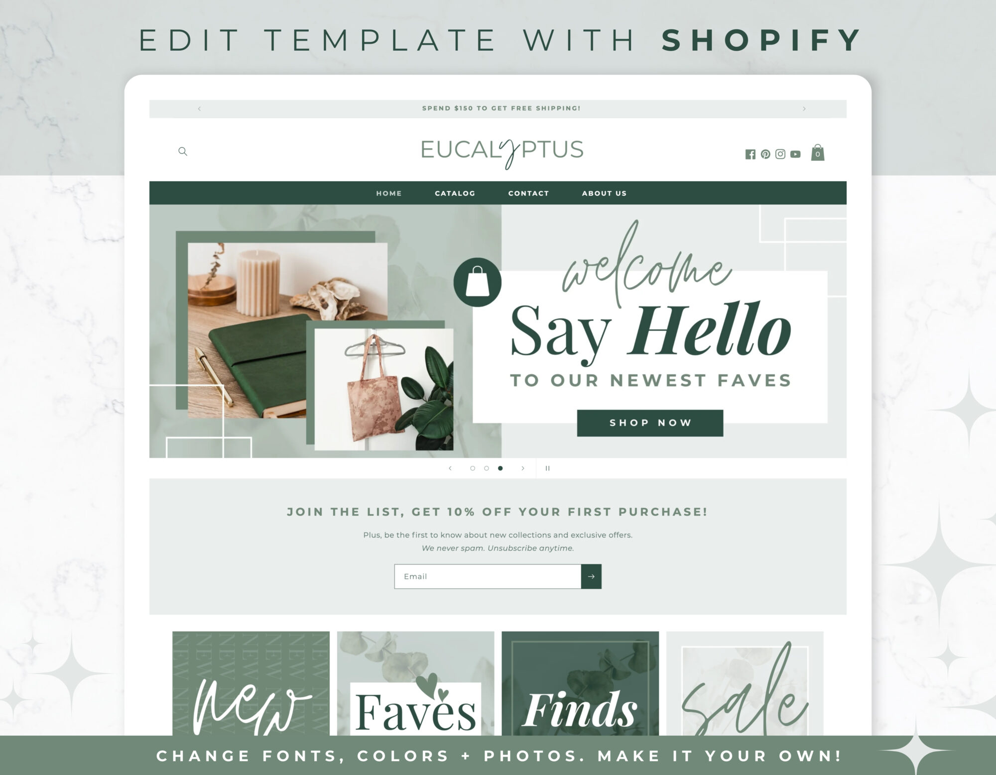 Shopify Website Theme - Eucalyptus