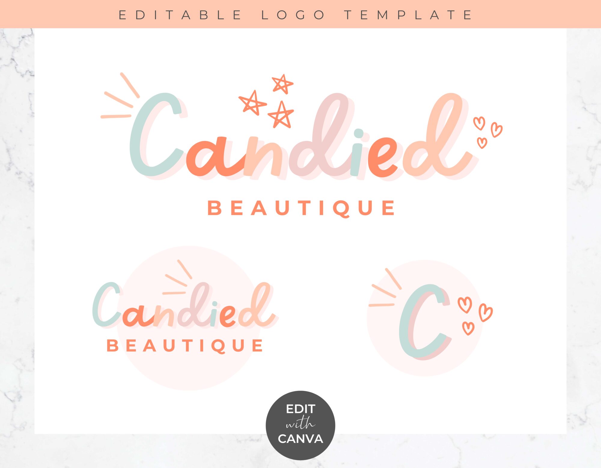 Editable Logo - Candied
